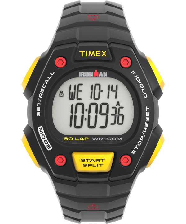 IRONMAN CLASSIC 30LAP Resin strap - Black/Red/Yellow